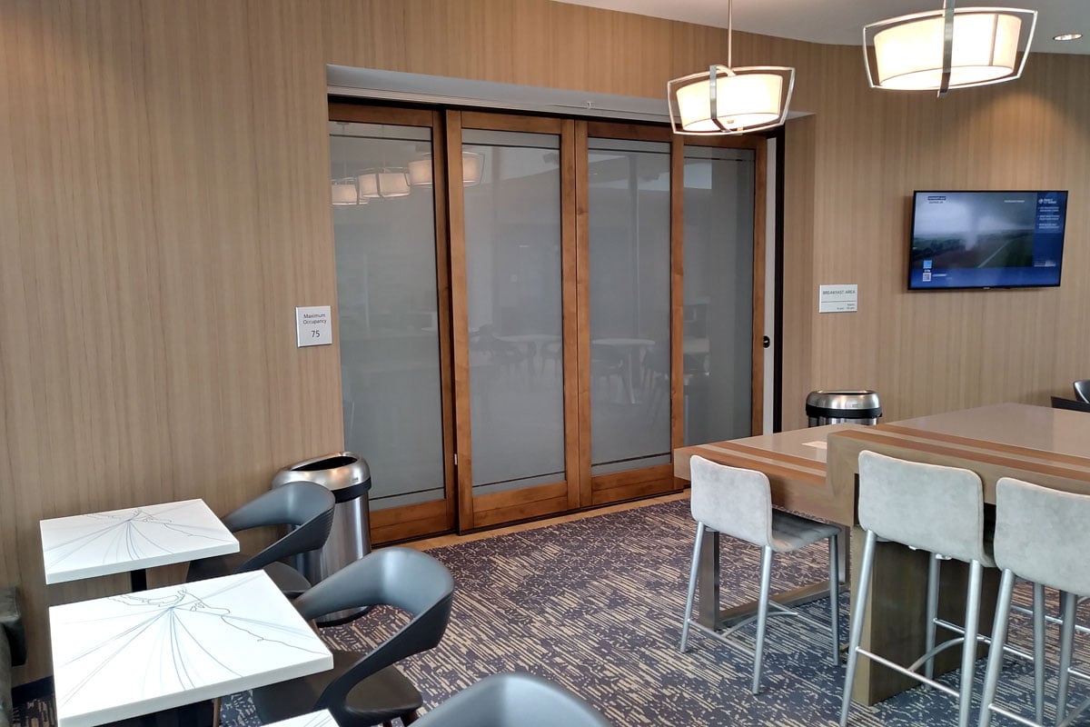 Decorative window film gives increased privacy