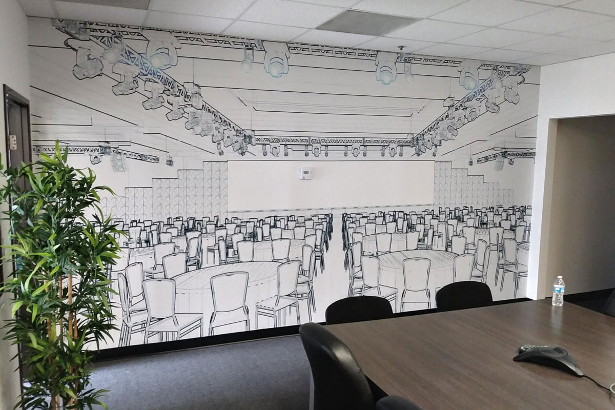 Transform your office with wall murals