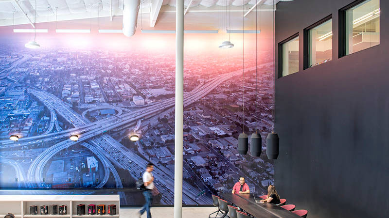 Beats by Dre office design wall mural