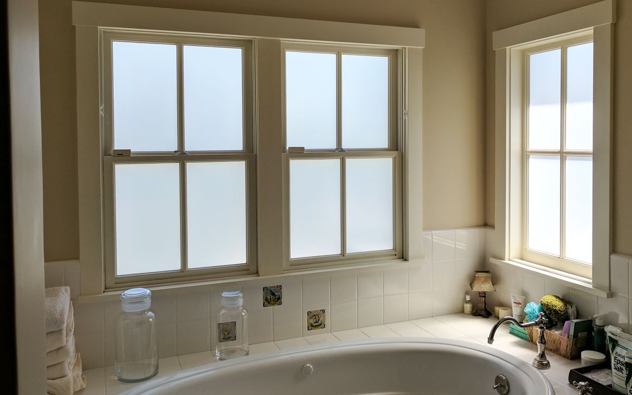 Decorative window film and privacy window film