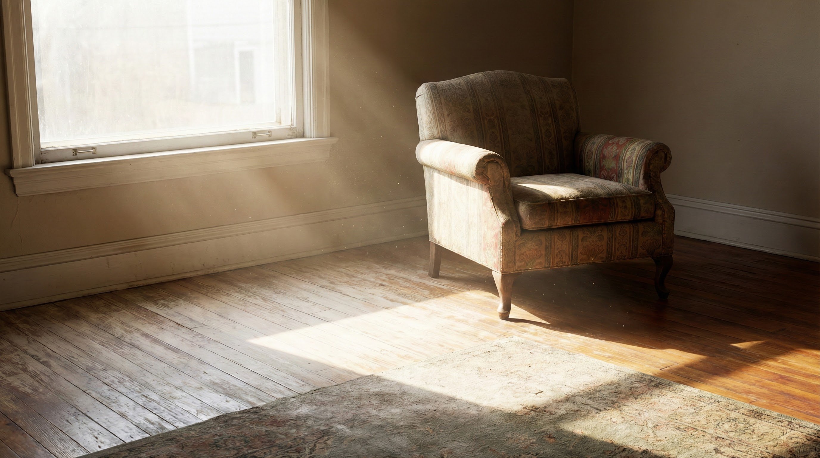 Sunlight causing fading of hardwood floors and furniture near windows